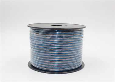 24 blancos azules de la longitud transparente de cobre del cable de altavoz el 100m los 80m los 50m del AWG