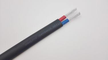 Solo cable aislado Pvc negro del aluminio de la base del alambre de aluminio