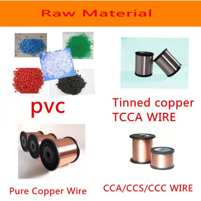 Cable paralelo aislado conductor de cobre puro blanco del cordón del SPT del color