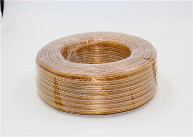 El múltiplo transparente amarillo del cable de altavoz del alambre de cobre trenza Uo/U 00/300v