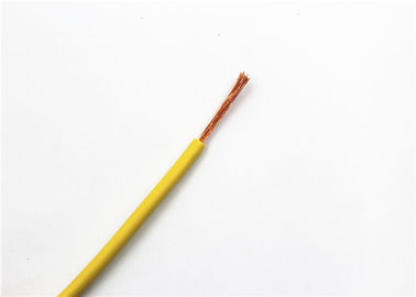 Cable flexible aislado Pvc amarillo con el material del conductor de cobre